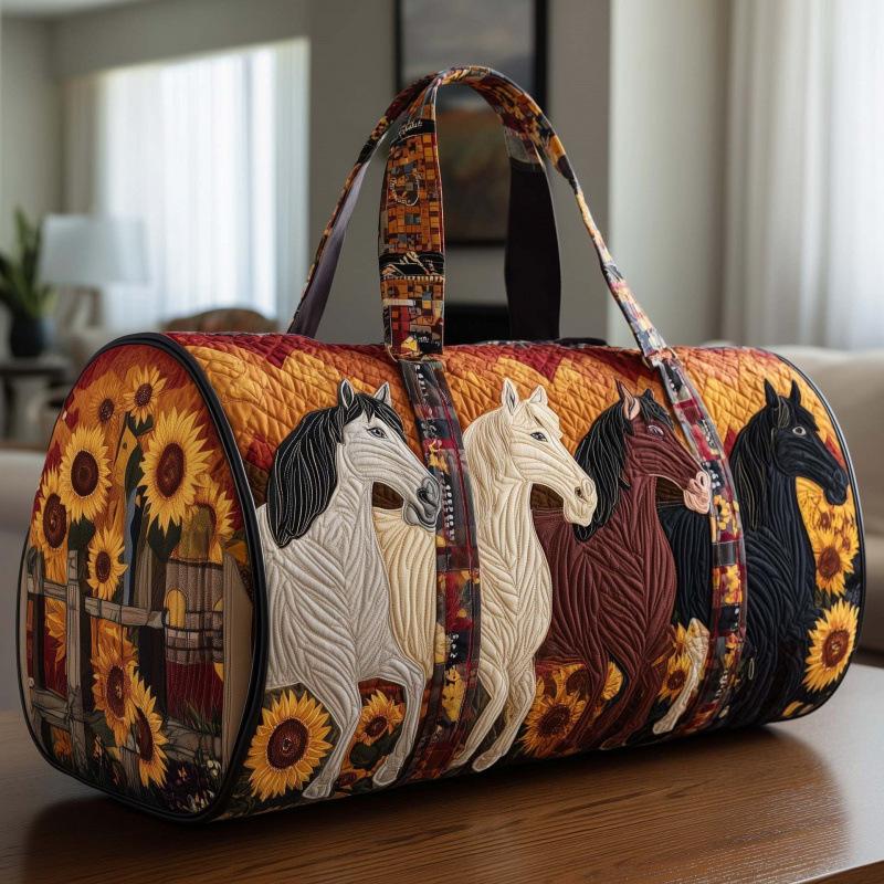 Printed Short-Distance Hand-Held Quilting Embroidery Travel Bag Multi-Functional Sports Fitness Bag