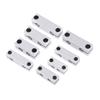 Abrazadera Paralela de Pilar de 6MM 8MM Con Eje Óptico del Mismo Diámetro Conector de Marco Redondo para Tubo de Acero