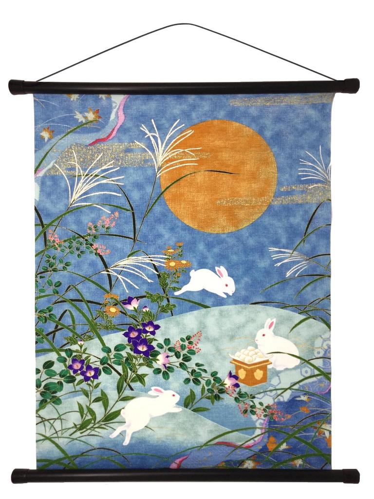 Washi Kawasumi Pattern Yuzen Washi Tapestry Jugoya 58 X 46cm Presentation Box Jugoya All-over