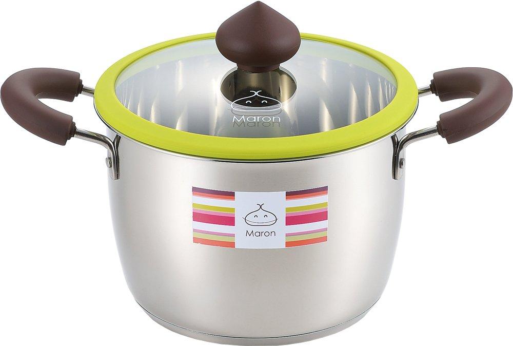 

Tamahashi Maron Stainless Steel Deep Pot with Handle, 18cm, MR-123R