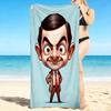 1Pc Mr Bean'S Adventure Beach Towel Quick Dry Multiuse For Beach Pool Gym Yoga Home Travel Christmas Halloween Xmas Gift En121