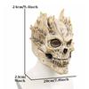 Realistische Totenkopfmaske aus Latex für Halloween-Partys, Skelett-Gesichtsbedeckung, Horror-Cosplay-Kostümzubehör