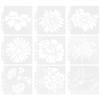 9Pcs Mandala Template Painting Drawing Stencils  Making Mold Art Craft Supplies