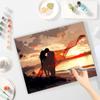 Frame Sunset Painting By Numbers Kits For Adults Landscape Beach Lover Diy Gift Acrylic Paint By Numbers For Diy Crafts 40x50cm