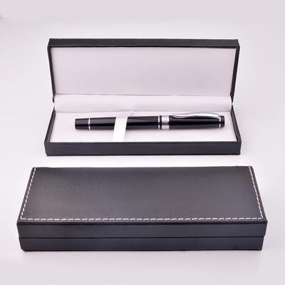 Black Pencil Case Student Stationery Luxury Pen Box Waterproof Pu Leather Pencil Box School Office Supplies Gift for Kid