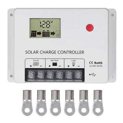 PWM Solar Charge Controller Parameter Automatic Adjustment Large LCD Display Solar Charge Regulator 60A 12V 24V