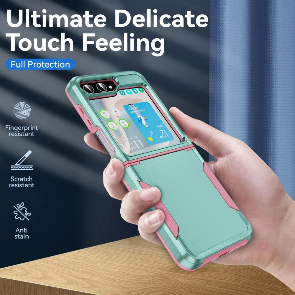 3 In 1 Hybrid Armor Shockproof Phone Case For Samsung Galaxy  Z Flip 6 Z Flip 4 5g Z Flip 5  Z Fold 4 5  Silicone Heavy Duty Protection Back Cover