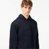 LACOSTE Mens Puff Croc Big Wording Embroidery Hooded T Shirt SH2105 53N HDE