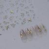 Valentine's Day Nail Art Decorations Stickers Luxury Bronzing Charming Rose Flower Golden Leaf Nail Stickers DIY Manicure Decals
