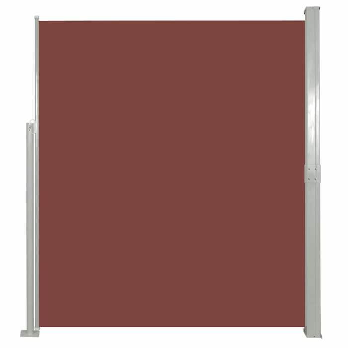 VidaXL Retractable Side Awning 160x500 Cm Brown Garden Privacy Screen Awning 45465