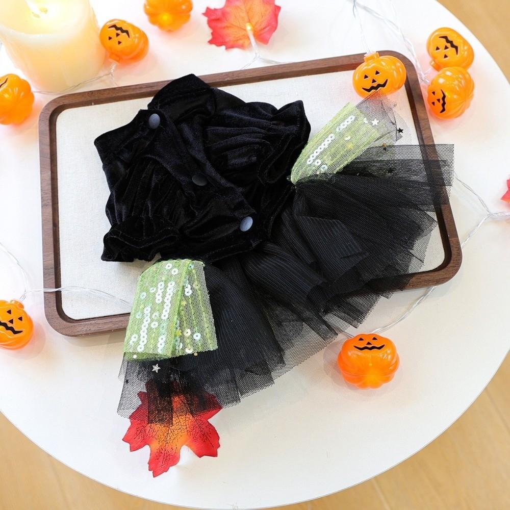 Comfortable Dog Halloween Dress Two Legged Dog Lace Skirt Cute Puppy Sweatshirt  Cosplay Party