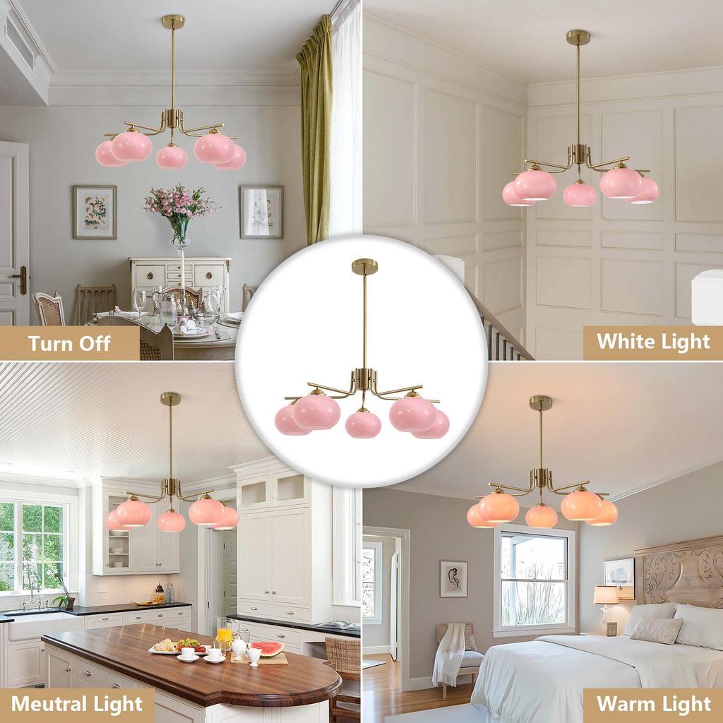 Modern Nordic Cream Chandelier - Luxury Living Room & Restaurant Lighting