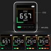 Professional Air Quality Monitor CO2 Detector Real-Time Reading Multifunctional Air Pollution Tester for Greenhouse