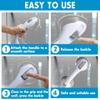 2PCS Suction Cup Grab Bars No Drill Shower Handles for Elder Adjustable Height Non-Slip Rail Toilet Fall Prevention Handrail