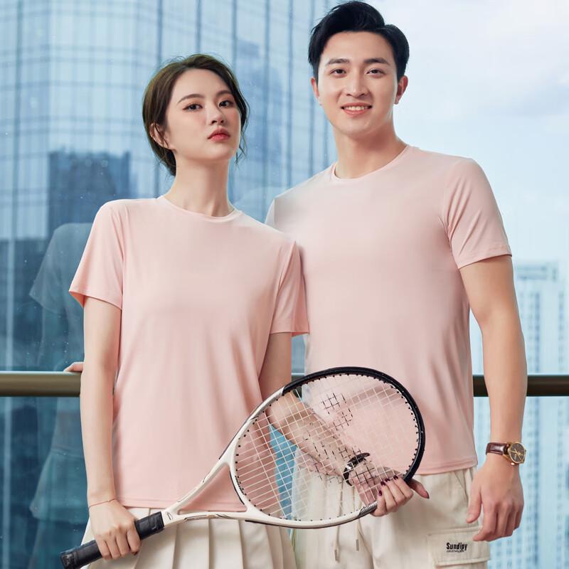 Tluoman Unisex Quick-Dry Round Neck T-Shirt