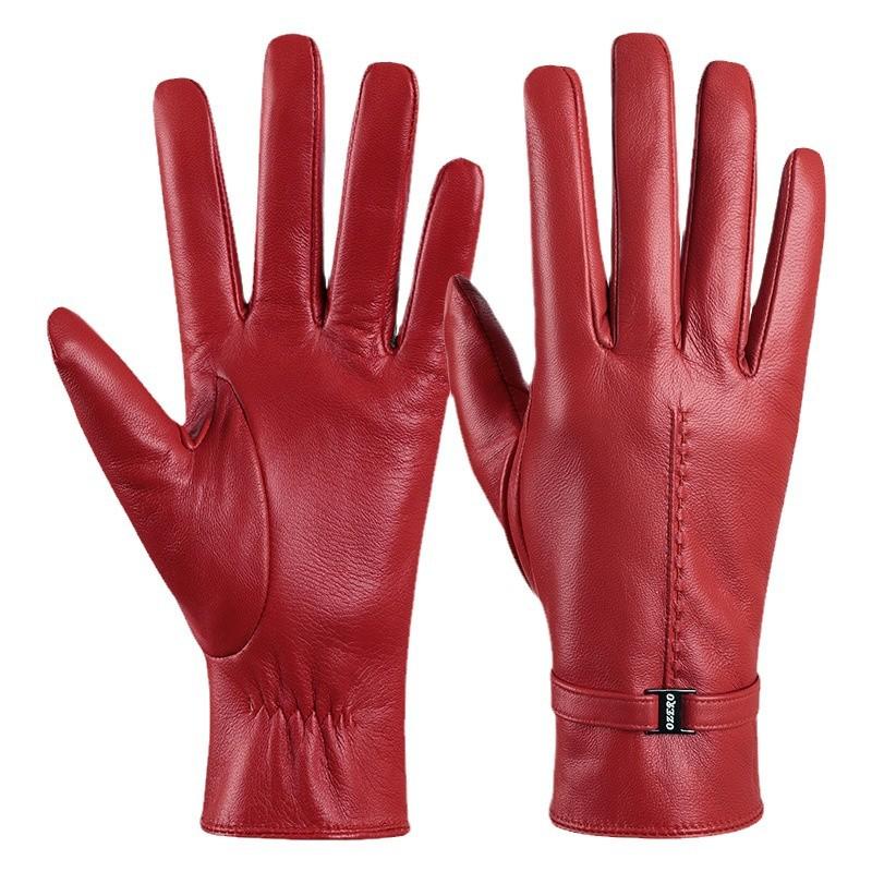 Winter Warm Gloves New Zealand Sheepskin Gloves Women's High End Driving and Riding Fashion Gloves Gift Box