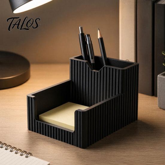 Stabiler Stiftehalter 3D-gedruckter Halter, 2-in-1 Ständer & Klebrige Desktop-Dekoration Notizblöcke Multifunktionaler Organizer für Zuhause Büro Arbeitszimmer Stabil
