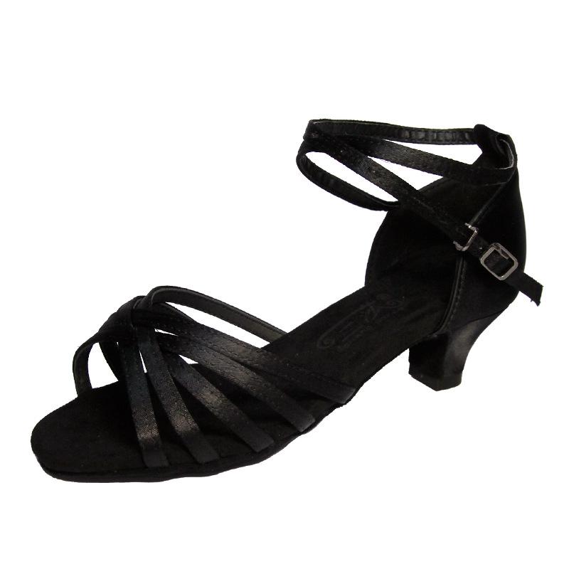 Sansha Women's Ballroom Latin Dance Shoes, Medium High Heel, Soft Sole for Square and Cha-Cha Dancing