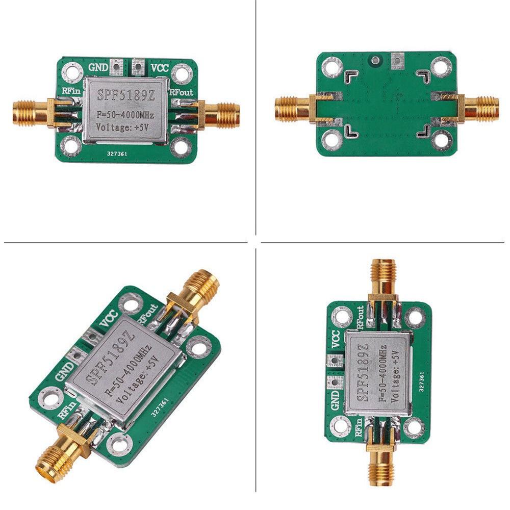 2Pcs LNA 50-4000 MHz SPF5189 RF Low Noise FM Amplifier Signal Receiver NF 0.6dB