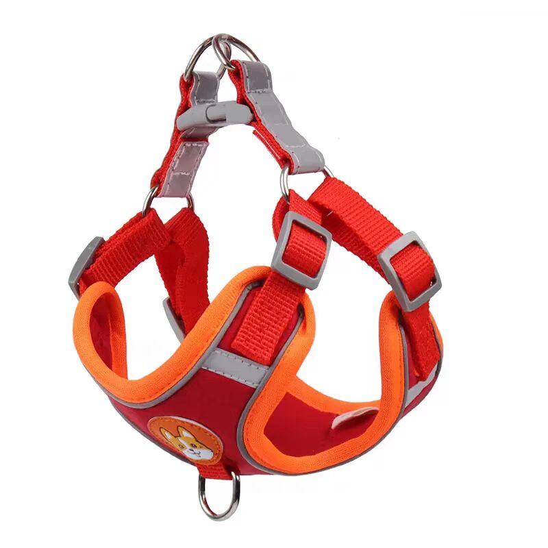 

Светоотражающая шлейка для домашних животных, регулируемая шлейка для маленьких собак, жилет для щенков, шлейка для собак Тедди, поводок для прогулок на открытом воздухе, нагрудный ремень для кошек XXXS