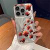 Red rose print Phone Case For iPhone 16 11 13 15 Pro Max 14 Plus 12 14promax 13promax 16E X XR 7 8 Silicone Shine Covers