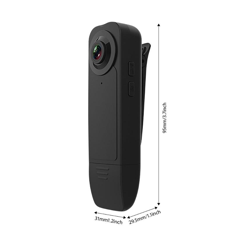 A18 Wearable Sports Camera 1080P Resolution Night Mode For Travel And Security Lightweighted