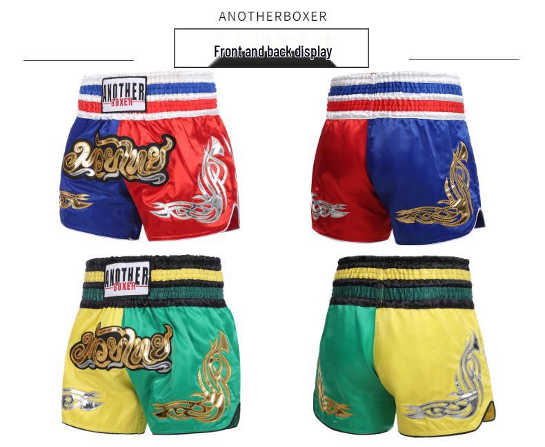 Boxing & Muay Thai Fight Shorts: Spliced Design for Men & Women