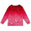 Women's Fashion  Long Sleeve Warm Knit Print Coat Top