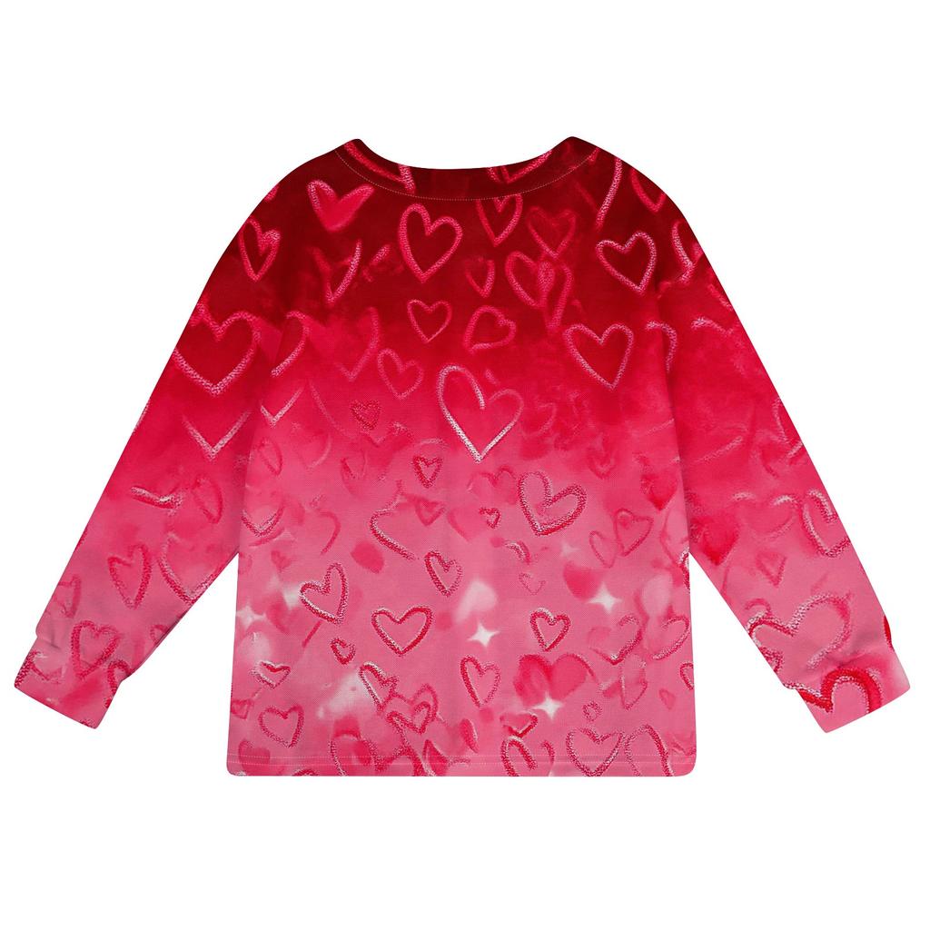 Women's Fashion  Long Sleeve Warm Knit Print Coat Top