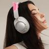 1pair Silicone Cats Ear Headphone Covers Compatible for Most Over Ear Headsets Lightweight Decors Universal Fit