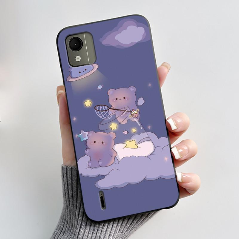 Cute Case For Nokia C110 4G Fundas Capa Printing Shell Protective Cover Soft Silicone Cartoon Phone Casing Coque