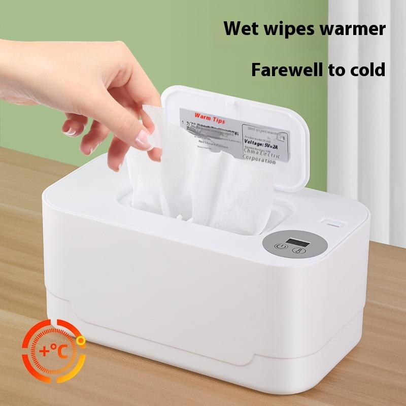 Portable Baby Wet Wipe Heater Baby Wipe Heater With Led Display Wipe Heater Wipe Heating Box Usb Charging Temperature Regulation