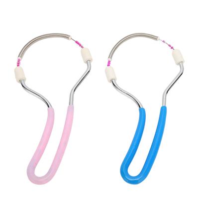 2 stücke Frühling Gesichts Haar Entferner Frauen Tragbare Threading Gesicht Epilierer für Oberlippe Kinn Wangen
