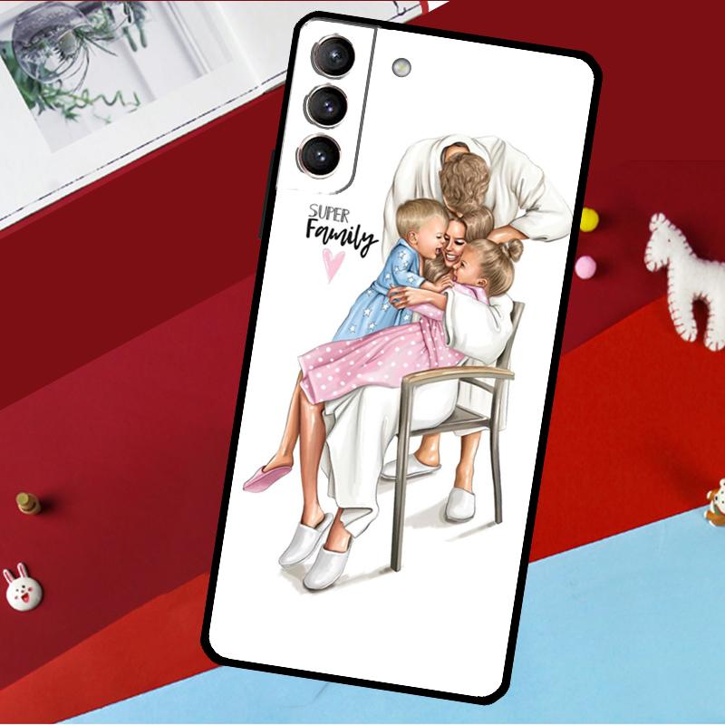 SUPER MOM MUTTER MAMA SÜSSES BABY Hülle Für Samsung Galaxy S25 S24 S22 S23 Ultra Plus S20 S21 FE S9 S10 S25 FE Handyhülle