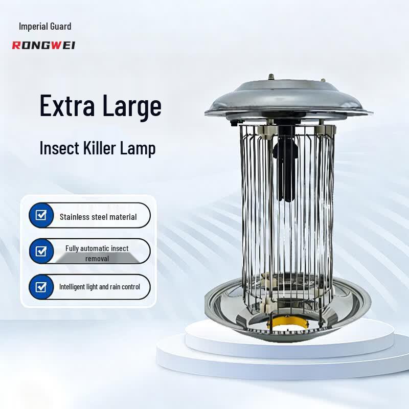 Rongwei Large Solar & AC Powered Insect Killer Lamp