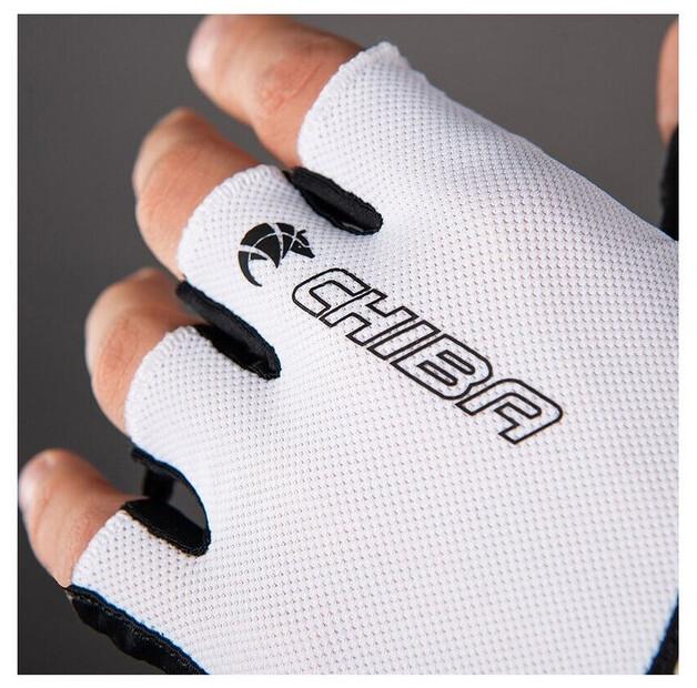 Велоперчатки Chiba BioXCell Air (белый/черный)