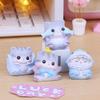 Mini Cat Pudding Ornament | Stress Relief Desk & Car Decor
