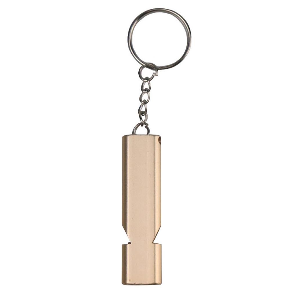 Dual Frequency Survival Whistle Flat Metal Whistle For Outdoor Hiking Climbing Emergence Whistle Cheerleading Souvenirs