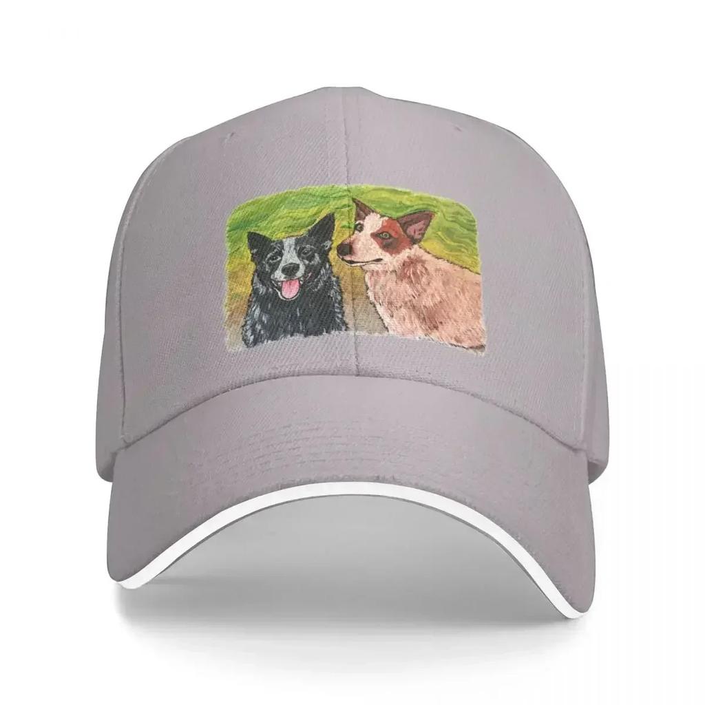One Heeler, Two Heeler, Red Heeler, Blue Heeler Baseball Cap Visor Hat Beach Baseball Men Women's