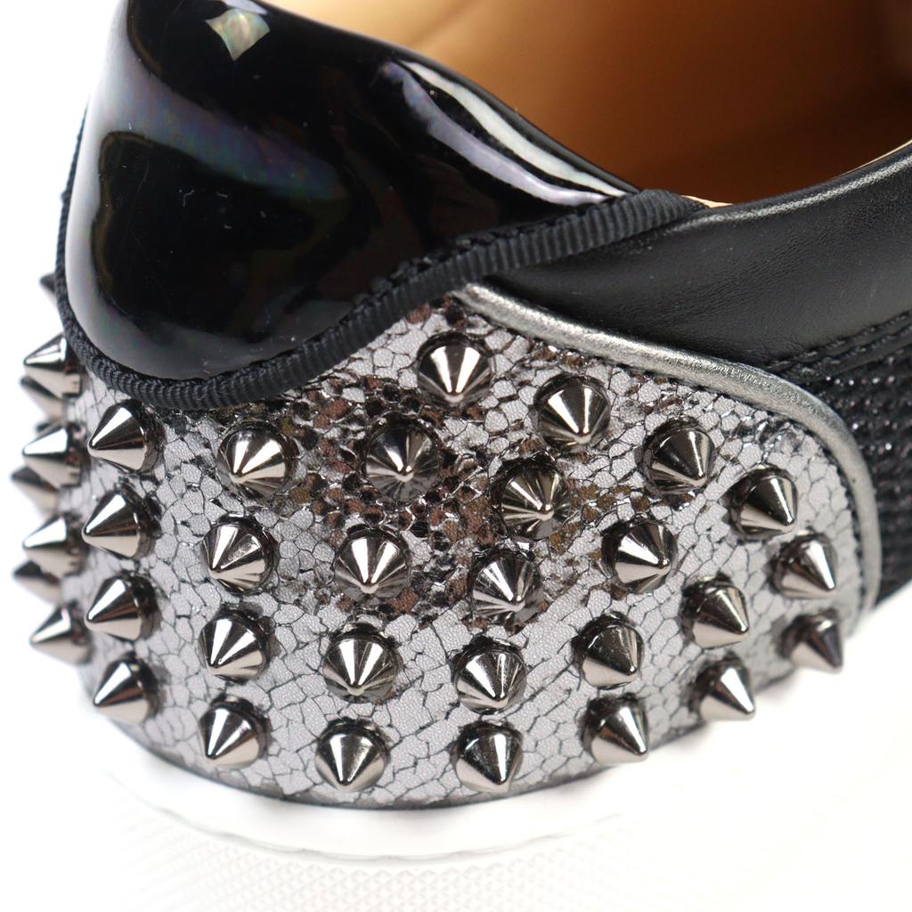 Ausgezeichnete Christian Louboutin Sneaker Seavaste 2 Orlato Flat Spike Nieten Leder Herren 43 Gebraucht