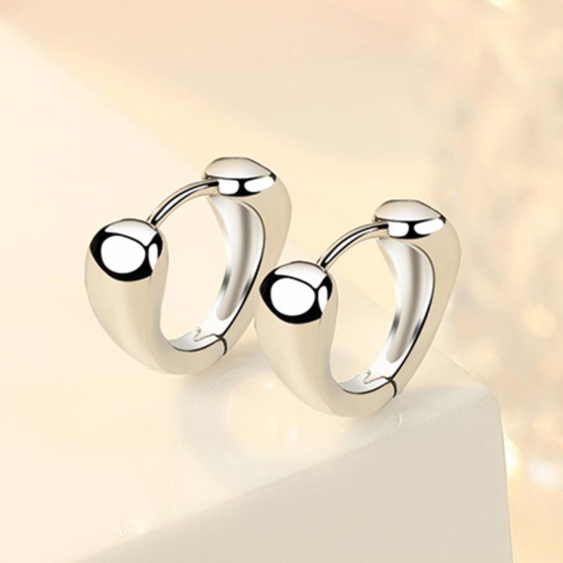 Ohrringe aus 925er Sterlingsilber für Damen, origineller Charme, doppelte Creolen mit Pavé-Zirkonia, feiner Verlobungs- und Jahrestagsschmuck, Geschenk 5355