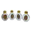 6Pcs Christian Ritual Glass Container Leak Resistant Holy Water Bottles for Baptisms Event Travel Church Supplies
