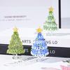 Handmade Bohai Glass Pulling Thread Christmas Tree Desktop Decor Ornament Gift Office Home Holiday