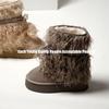 Thick-soled women's shoes winter boots fluffy boots high-heeled high-top imitation fur snow boots