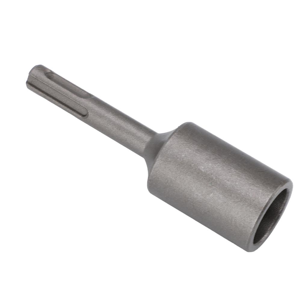 Ground Rod Driver 3.9in Round Handle Heavy Duty Steel Ground Rod Drill Bit Driver T Post Driver for   Plus Hammer