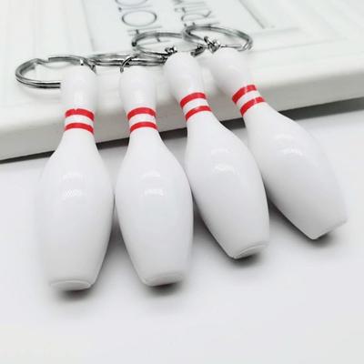 Sports Keychain Simulation Bowling Bottle Smooth Surface Key Ring Realistic Looking Commemorate Key Holder Man Women Gift