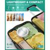 Auxmir 2025 Upgraded 20X Magnifying Mirror with Light, Makeup Mirror with 2-Level Lights, Vanity Mirror with Power Suction Cup and Tweezers, 360°