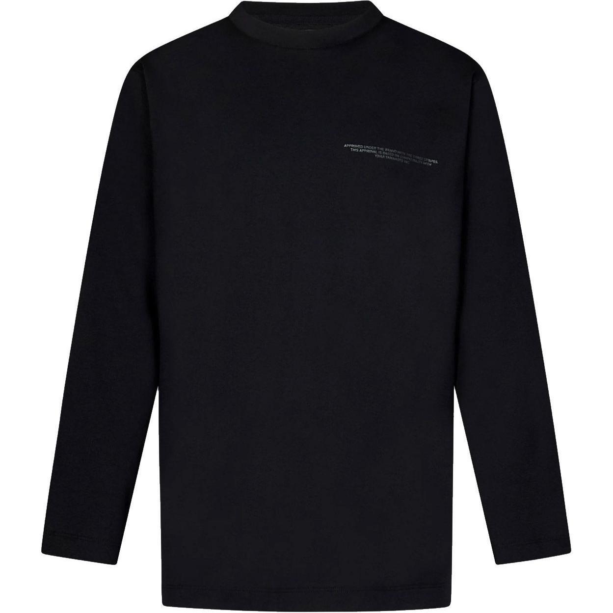 adidas Y-3 Logo Long Sleeve T-shirt Asia Sizing Black Men s JE9280 S