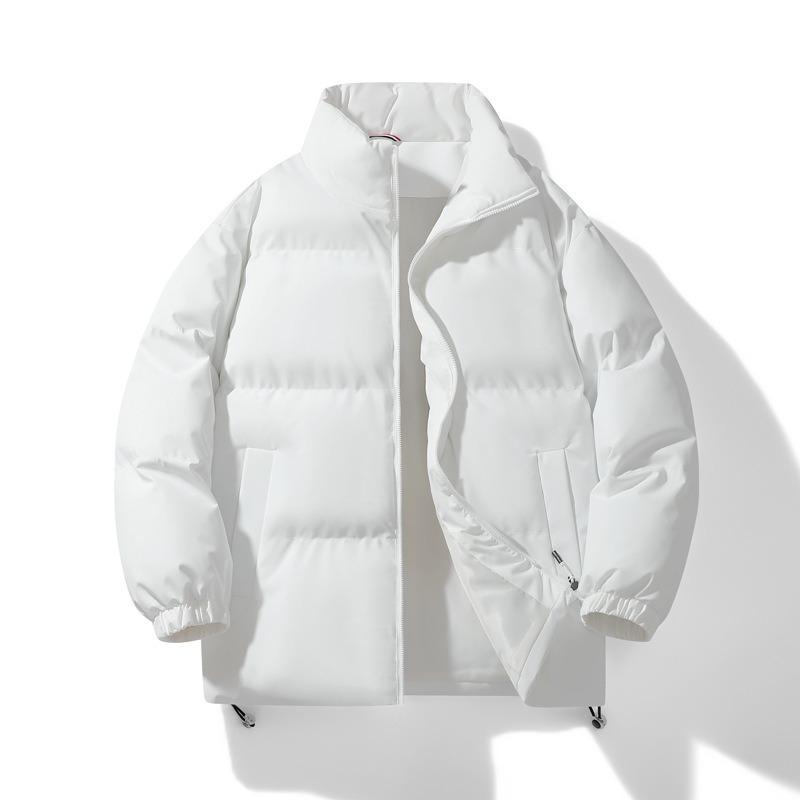 2025 Men's and Women's Stand-up Collar Bread Jackets, Down Warm Thickened Jackets, Couples, American Trend Cotton Clothes