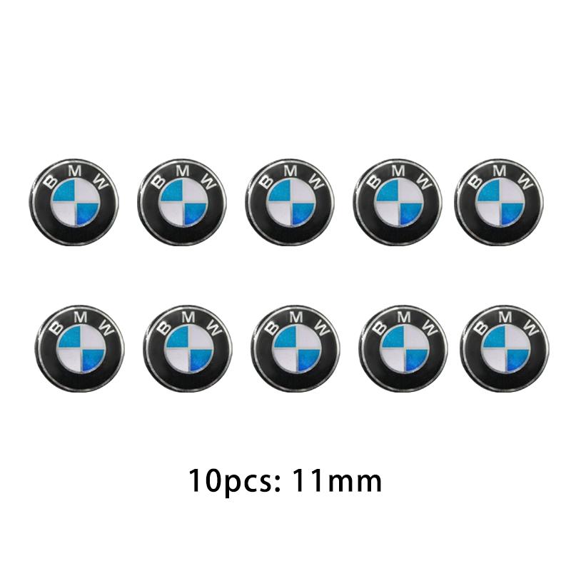 BBKQ7 11/14mm Car Styling Remote Key Emblem Sticker For BMW E46 E39 E90 E60 E36 F30 F10 E34 E30 F20 E92 M3 M4 M5 X5 X6 Accessories